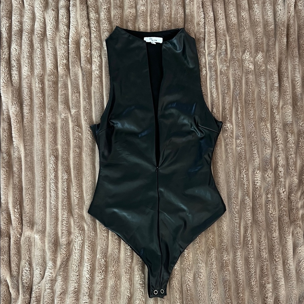Vici Black Sleeveless Bodysuit